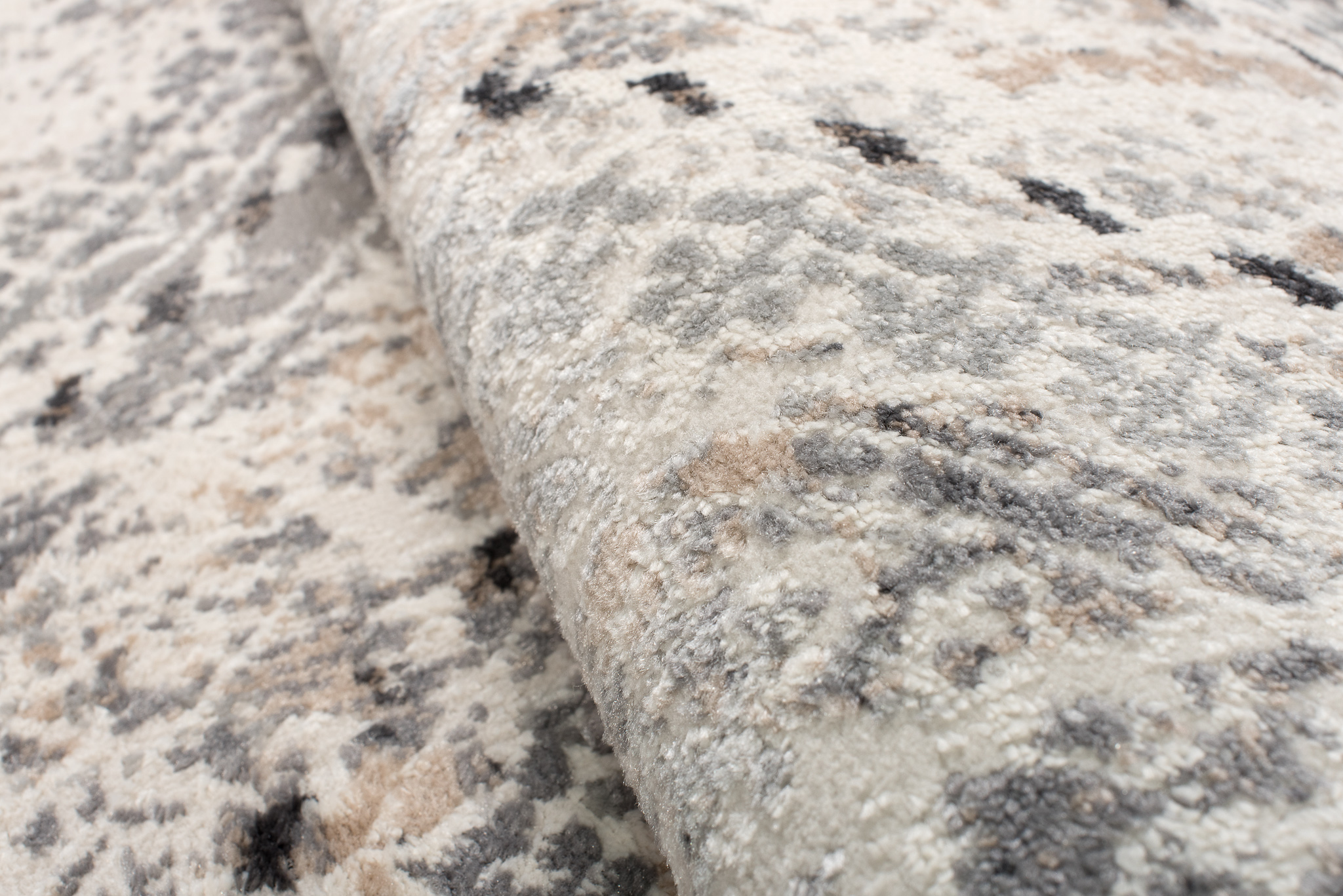 Alfombra Valley Gris Vintage Étnico Diamantes