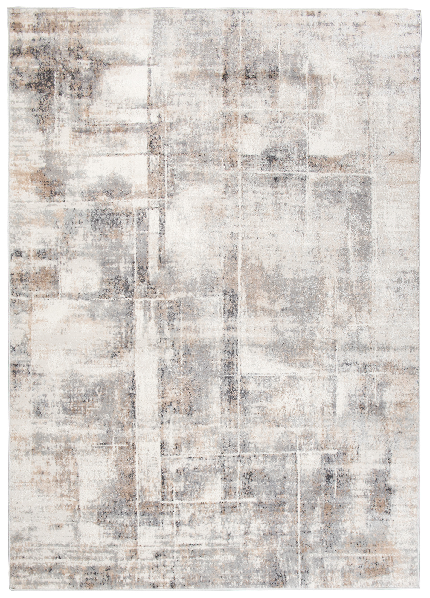 Alfombra Valley Gris Rojo Ladrillo Moderno Moteado