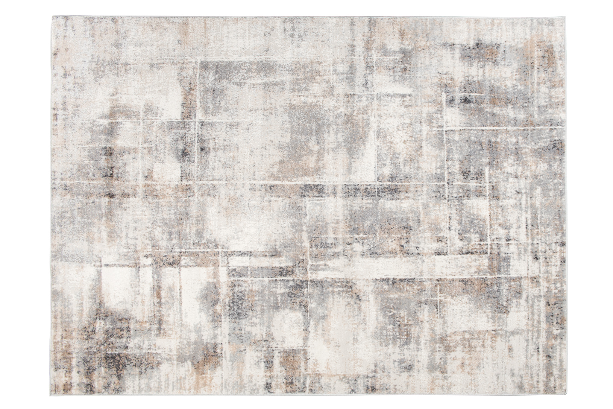 Alfombra Valley Gris Rojo Ladrillo Moderno Moteado