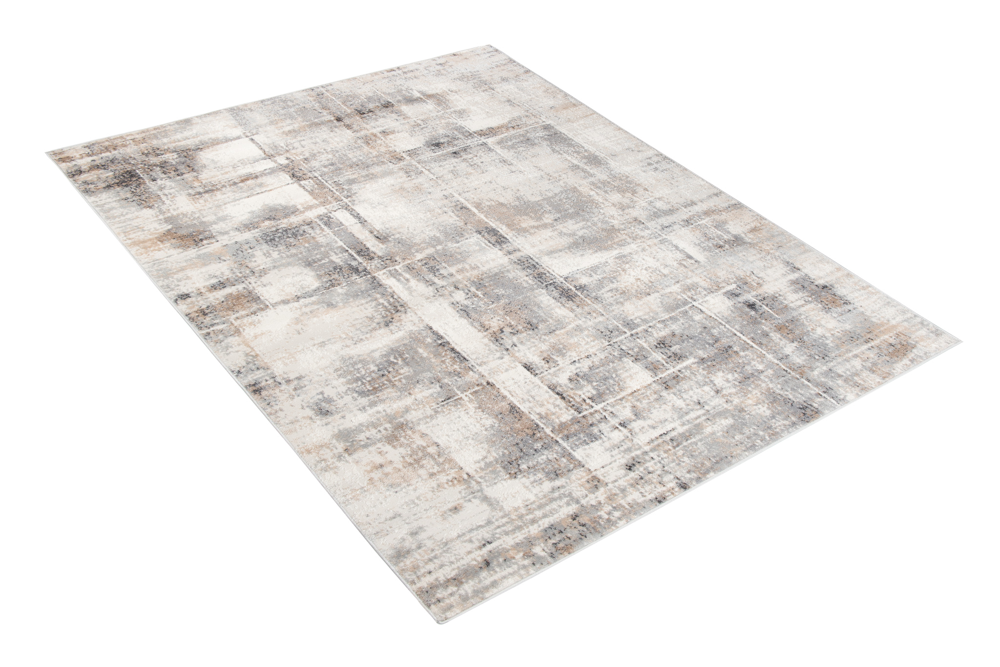 Alfombra Valley Gris Rojo Ladrillo Moderno Moteado