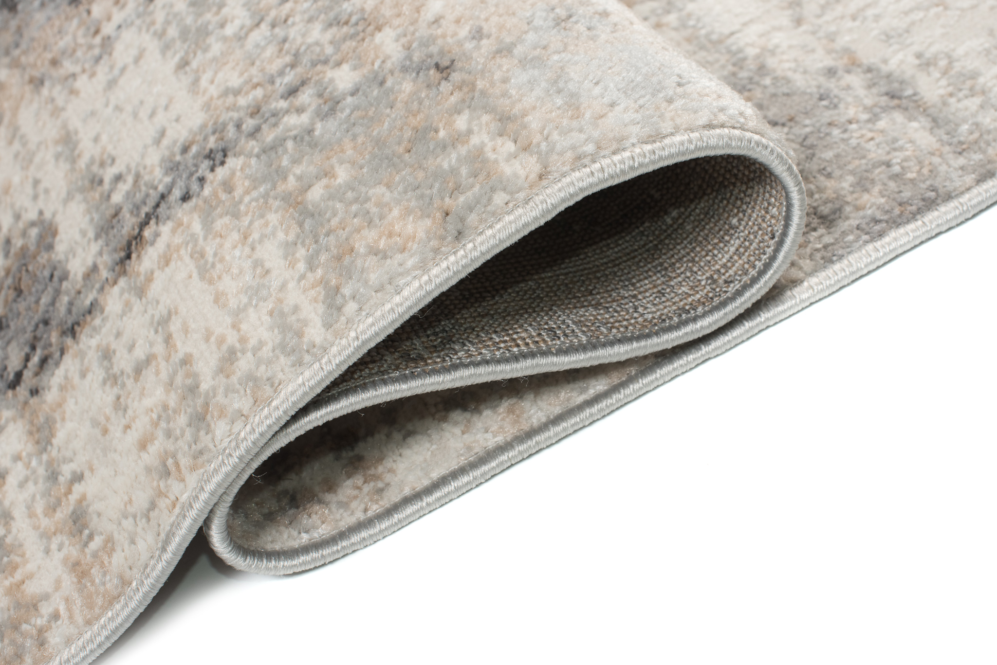 Alfombra Valley Gris Rojo Ladrillo Moderno Moteado