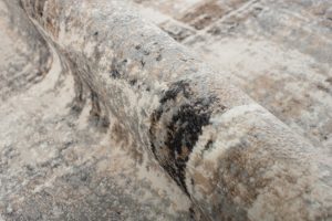 Alfombra Valley Gris Rojo Ladrillo Moderno Moteado