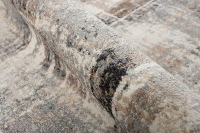 Alfombra Valley Gris Rojo Ladrillo Moderno Moteado