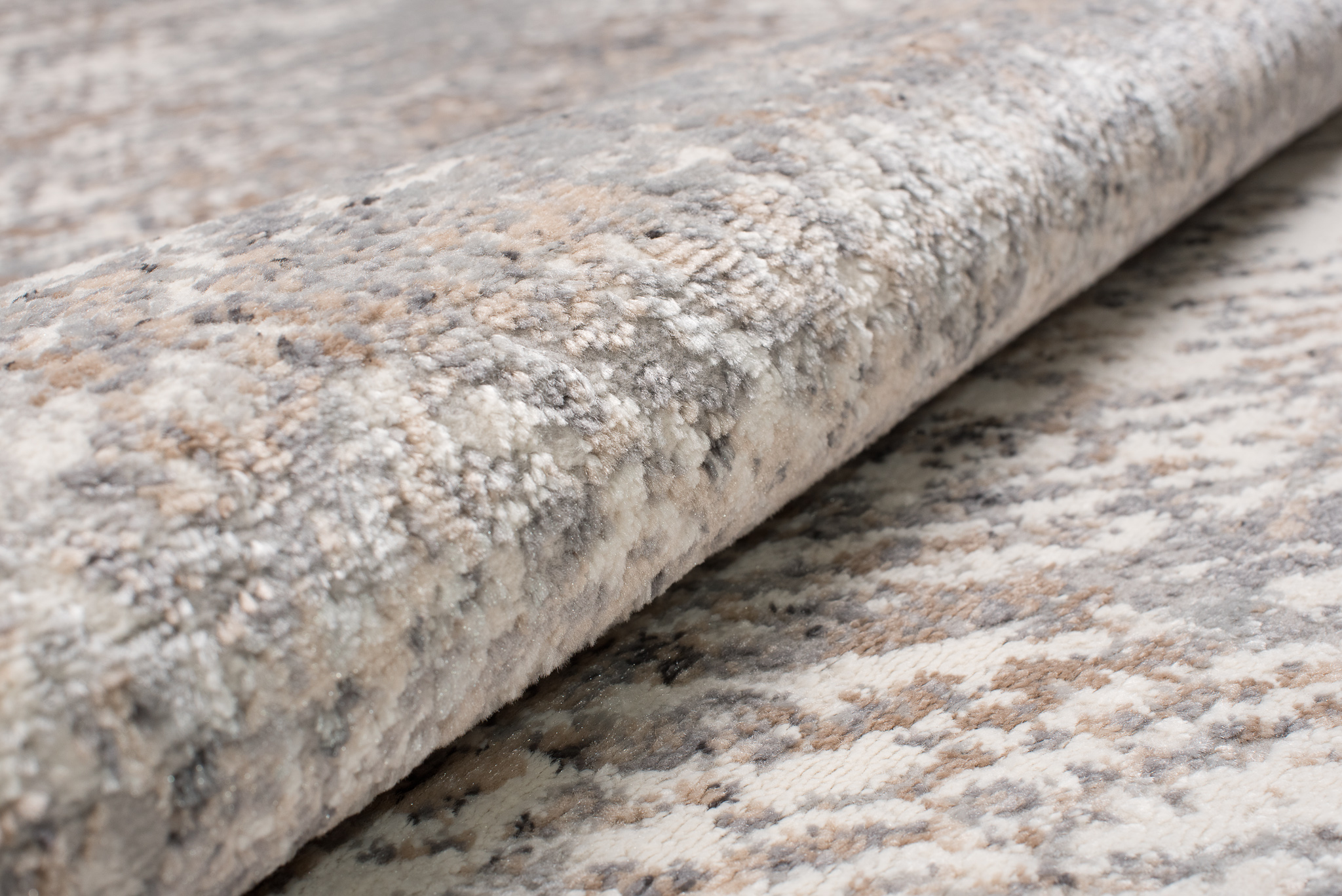 Alfombra Valley Gris Oscuro Abstracto Líneas