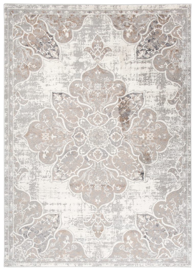 Alfombra Valley Gris Beige Vintage Floral