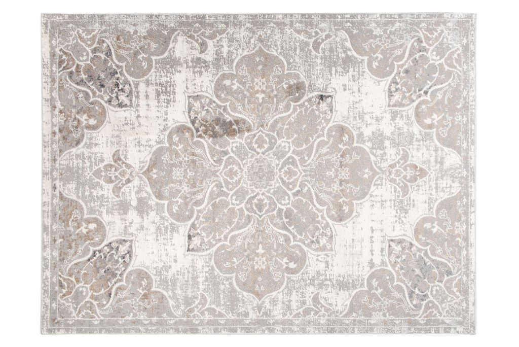 Alfombra Valley Gris Beige Vintage Floral