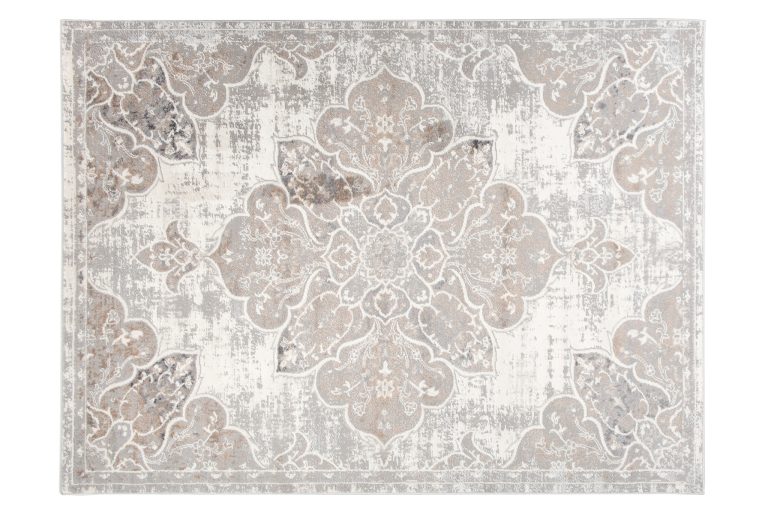 Alfombra Valley Gris Beige Vintage Floral