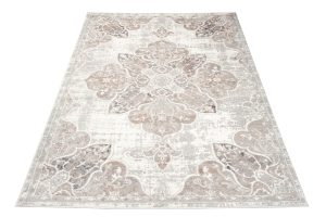 Alfombra Valley Gris Beige Vintage Floral