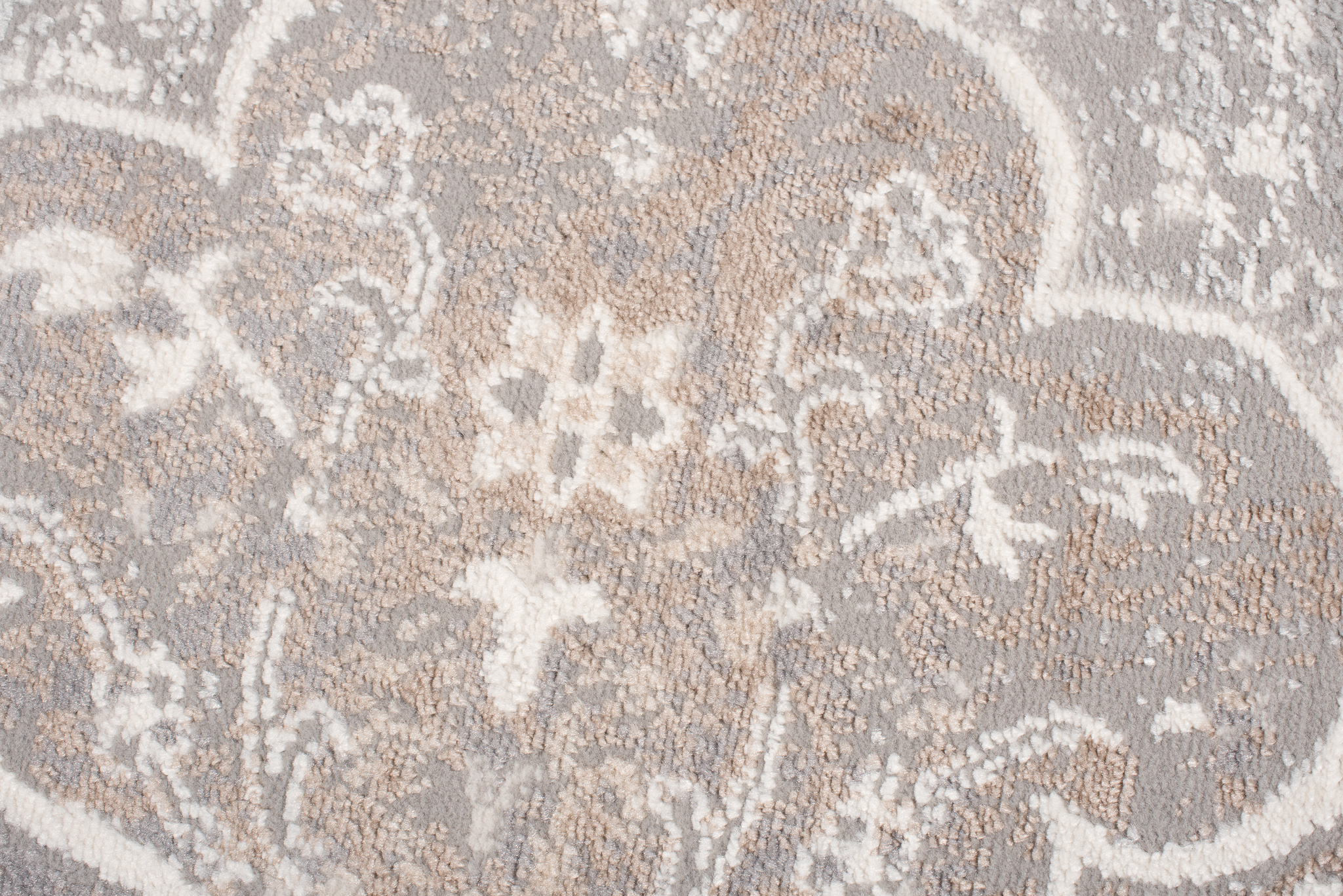 Alfombra Valley Gris Beige Vintage Floral