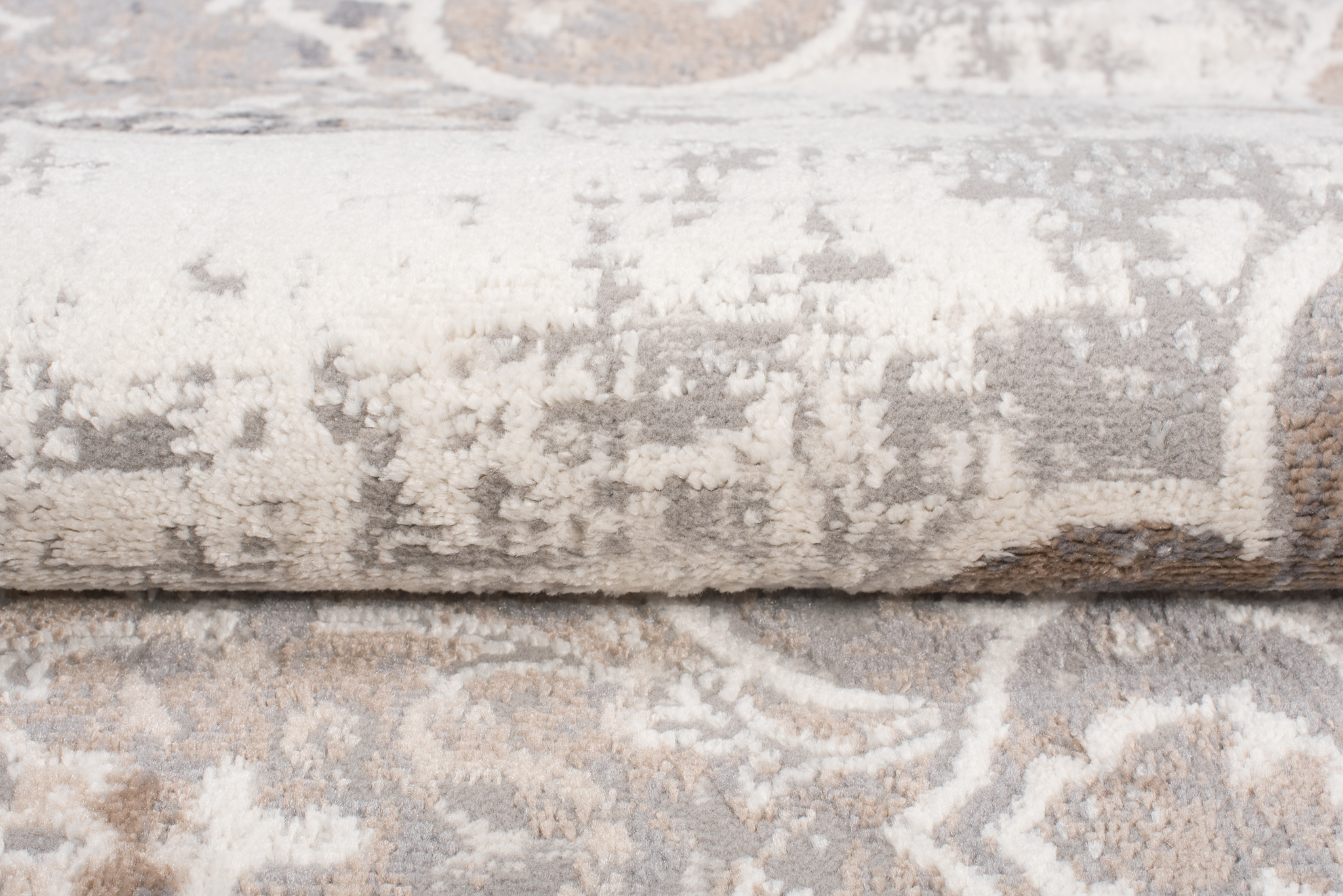 Alfombra Valley Gris Beige Vintage Floral