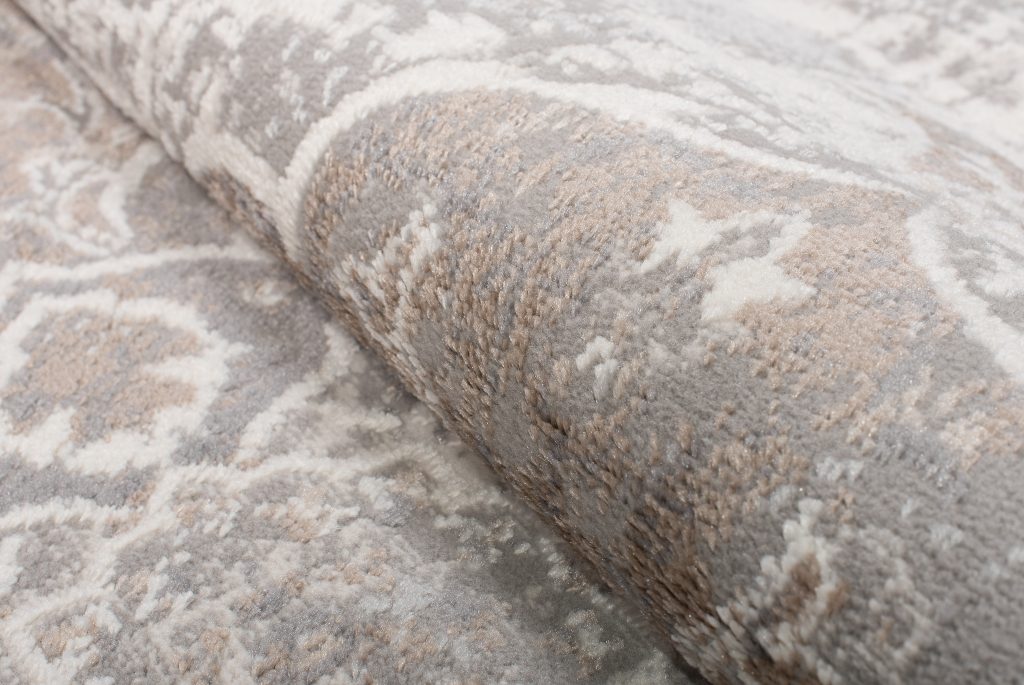 Alfombra Valley Gris Beige Vintage Floral