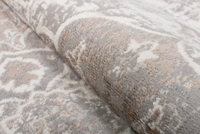 Alfombra Valley Gris Beige Vintage Floral