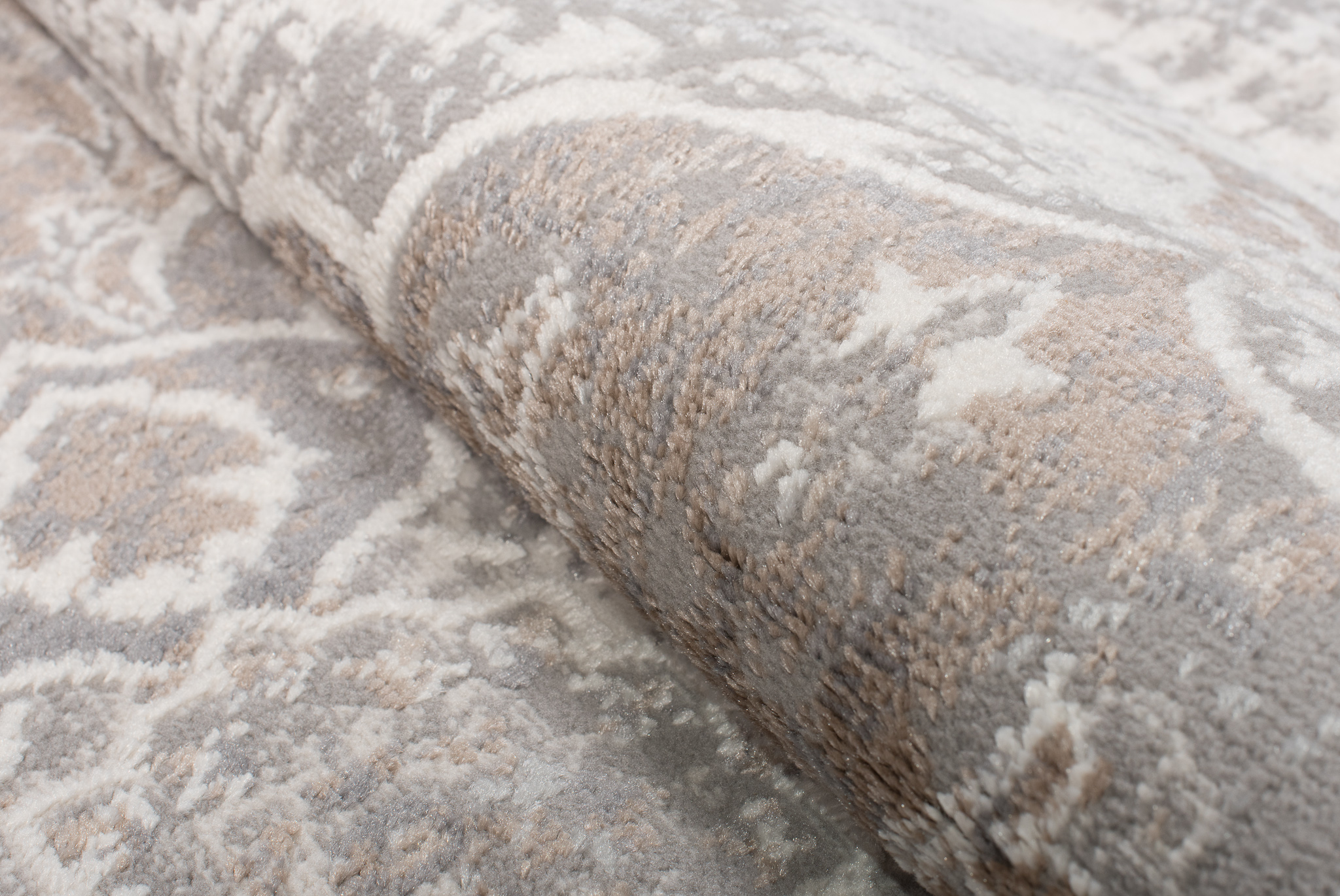 Alfombra Valley Gris Beige Vintage Floral