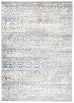 Alfombra Valley Gris Azul Floral Vintage