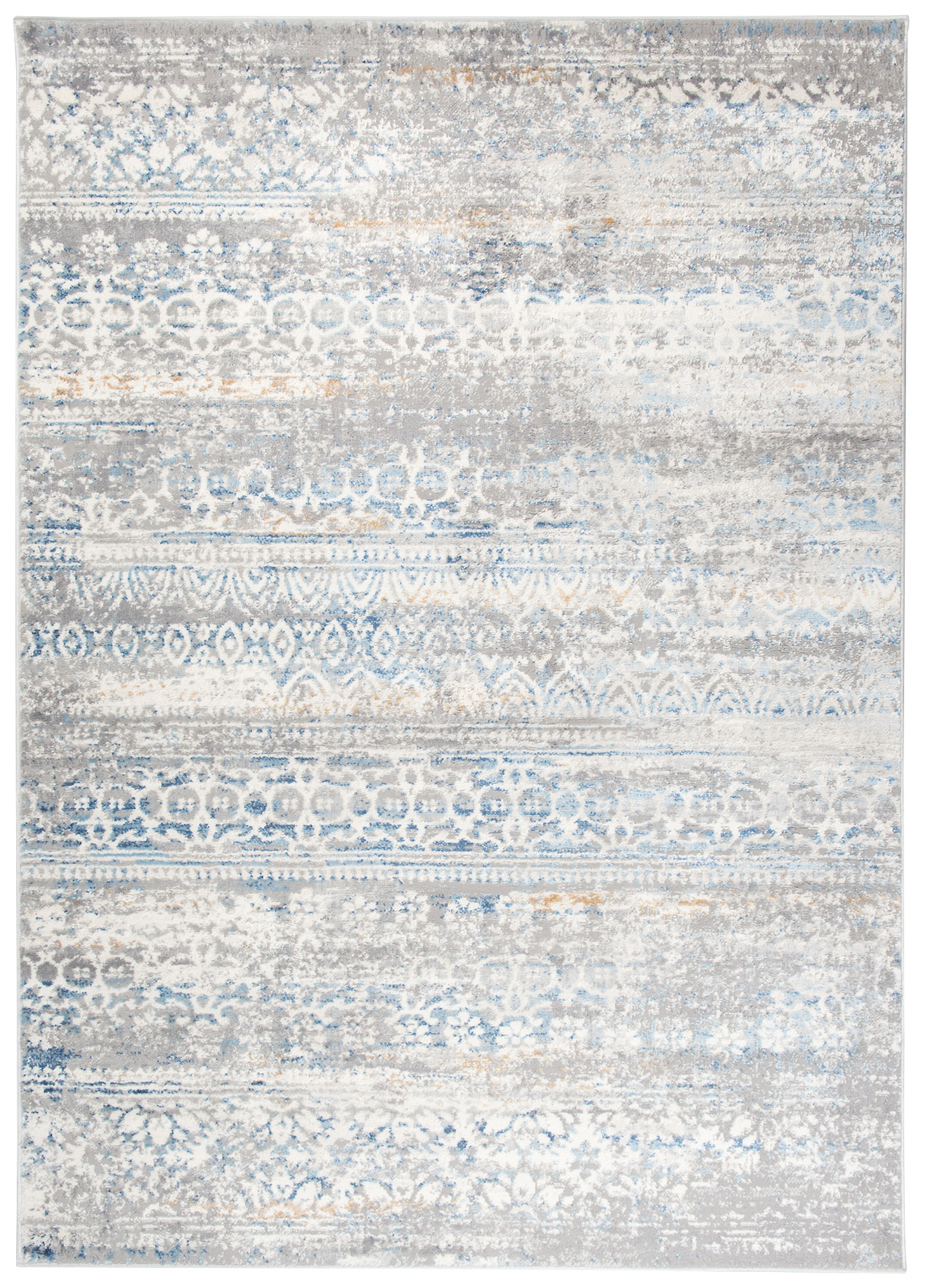 Alfombra Valley Gris Azul Floral Vintage