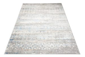Alfombra Valley Gris Azul Floral Vintage