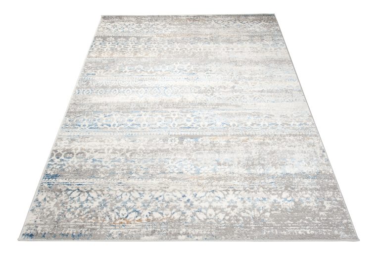Alfombra Valley Gris Azul Floral Vintage