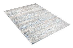 Alfombra Valley Gris Azul Floral Vintage