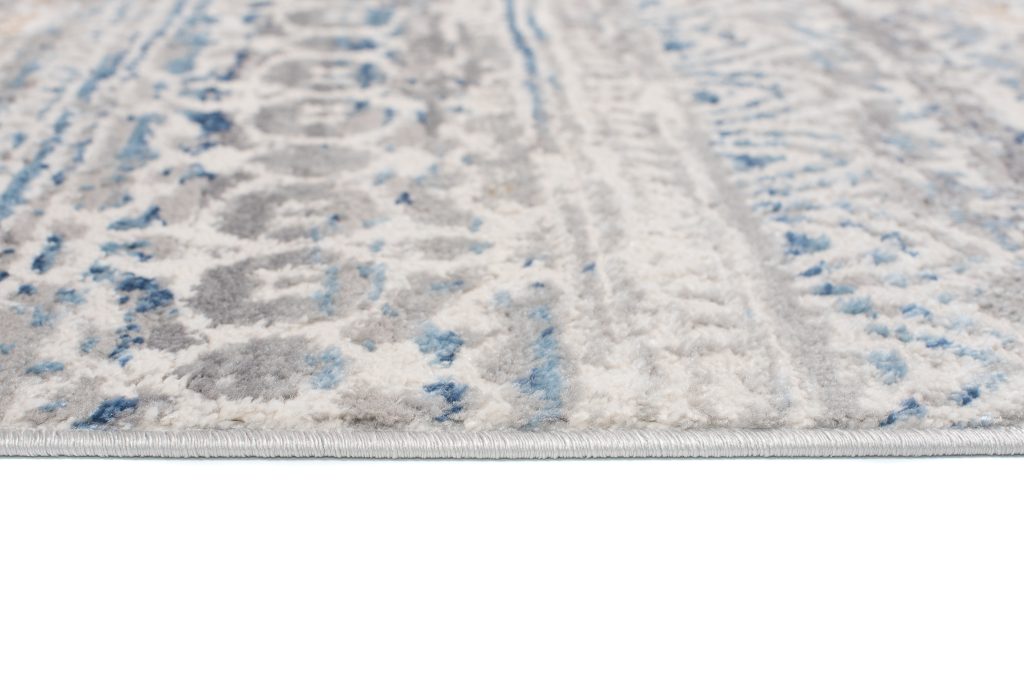 Alfombra Valley Gris Azul Floral Vintage