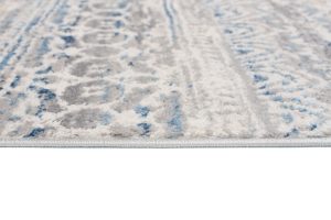Alfombra Valley Gris Azul Floral Vintage