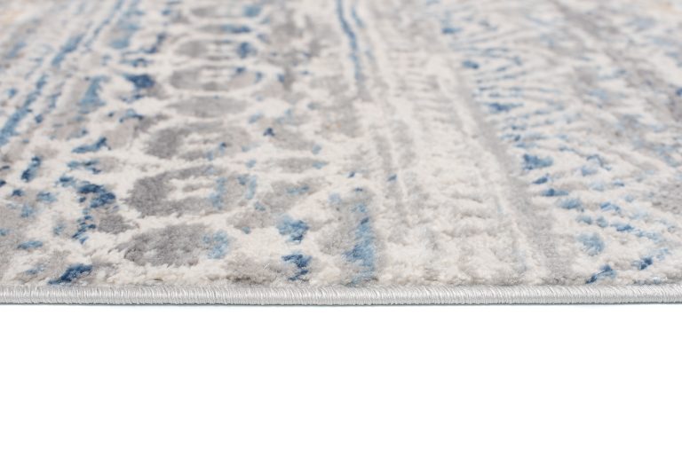 Alfombra Valley Gris Azul Floral Vintage