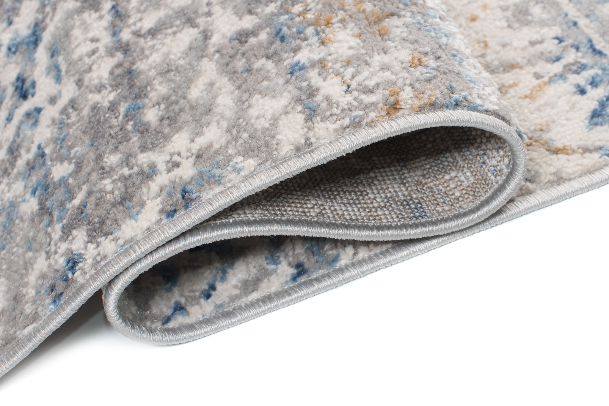 Alfombra Valley Gris Azul Floral Vintage