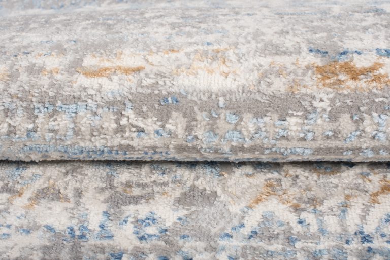 Alfombra Valley Gris Azul Floral Vintage