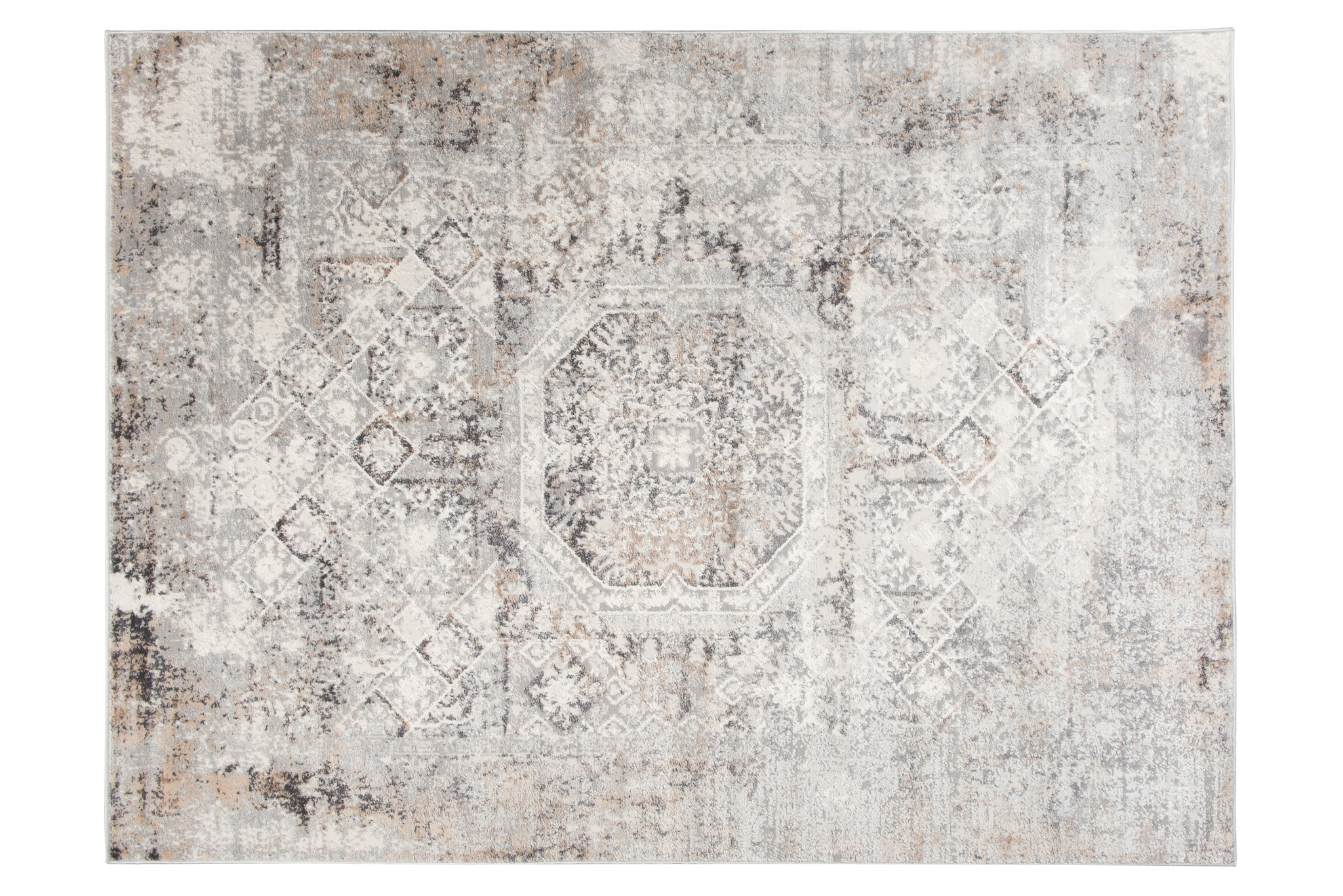 Alfombra Valley Gris Beige Vintage Ornamental