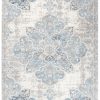 Alfombra Valley Gris Azul Vintage Floral