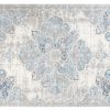 Alfombra Valley Gris Azul Vintage Floral