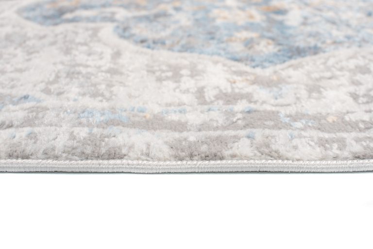 Alfombra Valley Gris Azul Vintage Floral