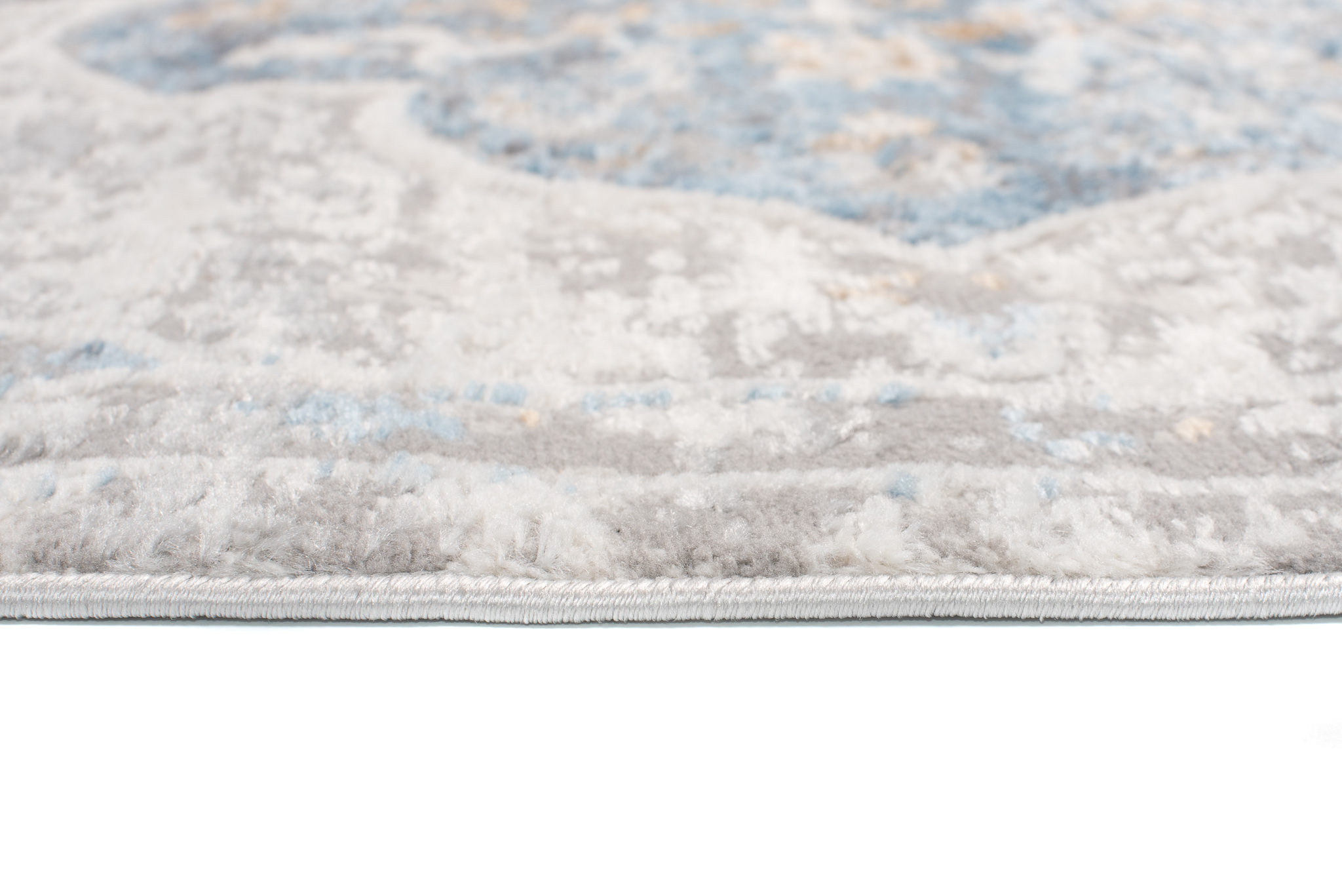 Alfombra Valley Gris Azul Vintage Floral