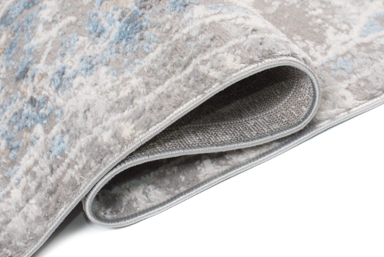 Alfombra Valley Gris Azul Vintage Floral