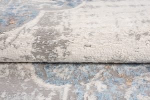 Alfombra Valley Gris Azul Vintage Floral