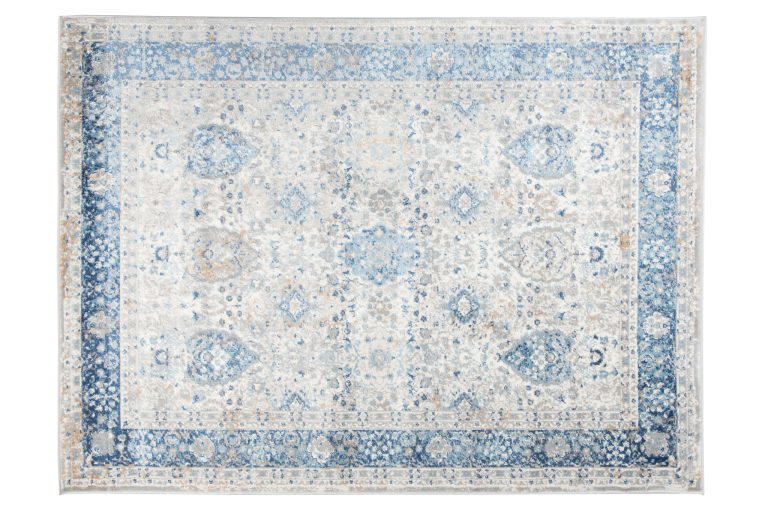 Alfombra Valley Gris Azul Ornamental Vintage