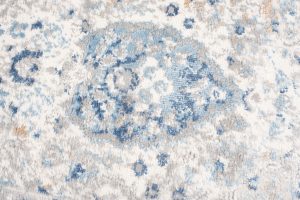 Alfombra Valley Gris Azul Ornamental Vintage