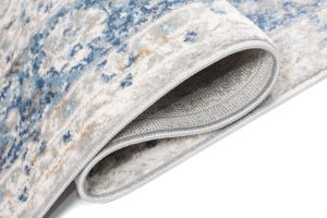 Alfombra Valley Gris Azul Ornamental Vintage