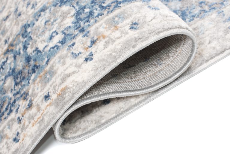 Alfombra Valley Gris Azul Ornamental Vintage