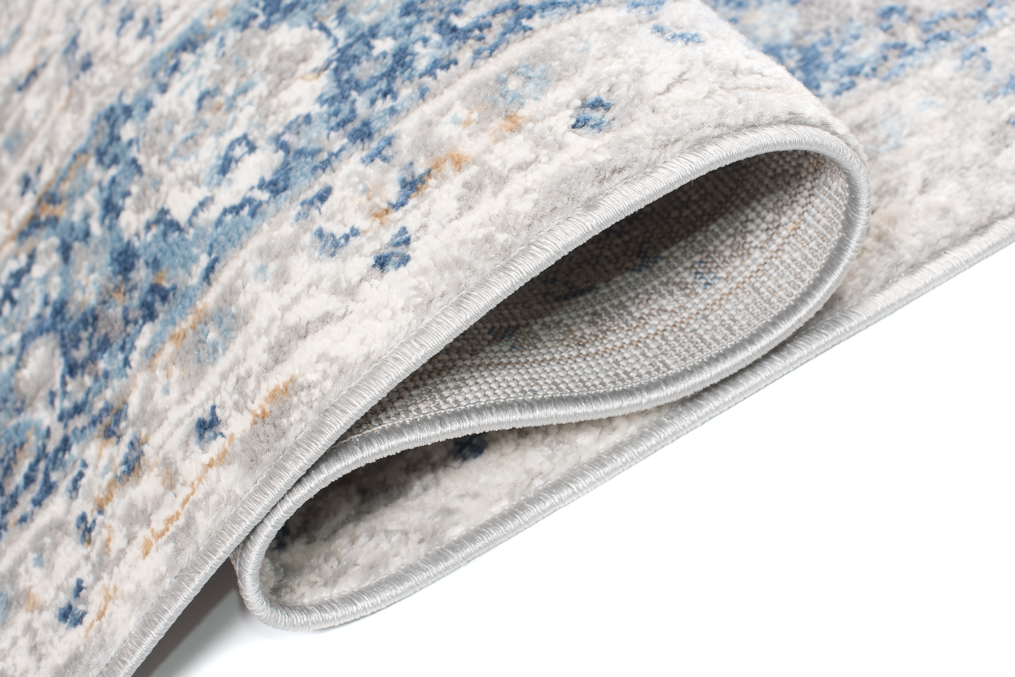 Alfombra Valley Gris Azul Ornamental Vintage