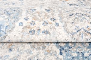 Alfombra Valley Gris Azul Ornamental Vintage