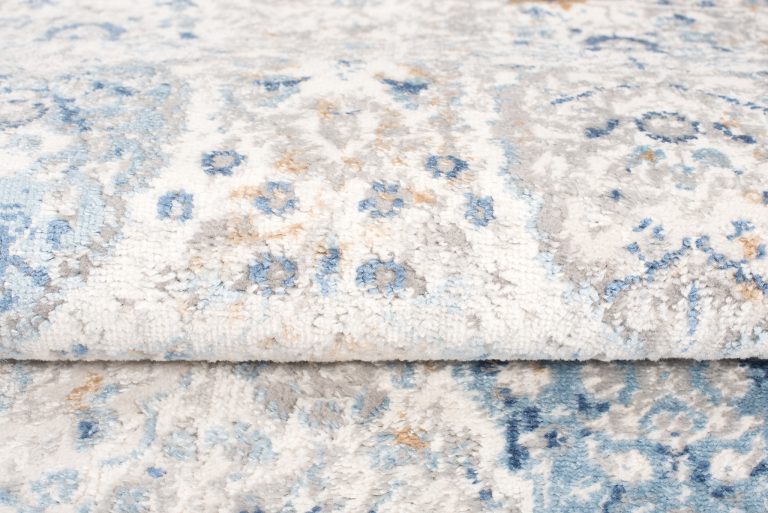 Alfombra Valley Gris Azul Ornamental Vintage