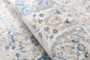 Alfombra Valley Gris Azul Ornamental Vintage