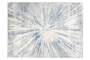 Alfombra Valley Gris Azul Abstracto Vidrio