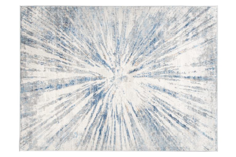 Alfombra Valley Gris Azul Abstracto Vidrio