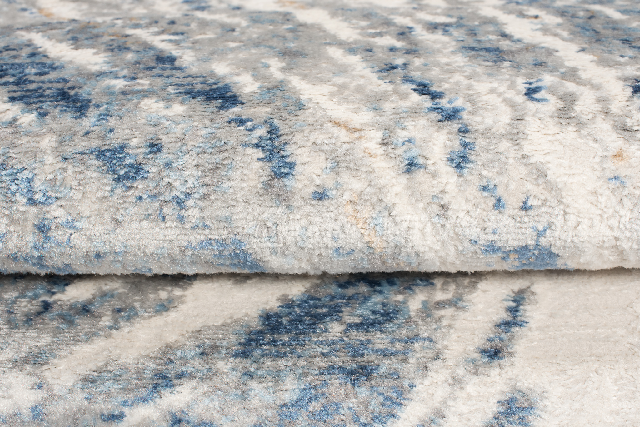 Alfombra Valley Gris Azul Abstracto Vidrio