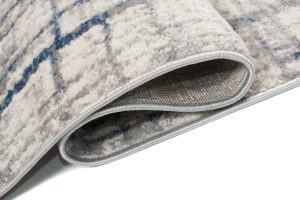 Alfombra Valley Gris Azul Abstracto Líneas