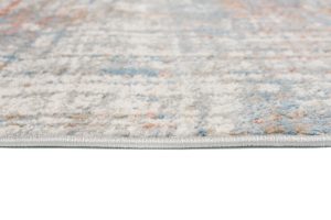 Alfombra Valley Gris Salmón Abstracto Líneas