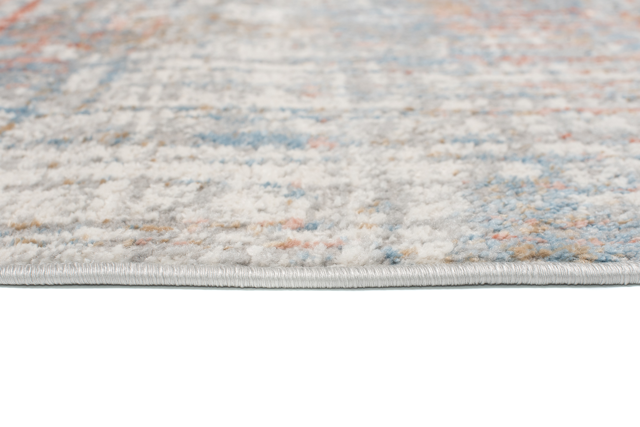 Alfombra Valley Gris Salmón Abstracto Líneas