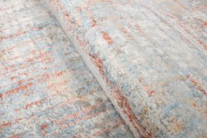 Alfombra Valley Gris Salmón Abstracto Líneas