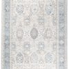 Alfombra Valley Gris Azul Vintage Borde
